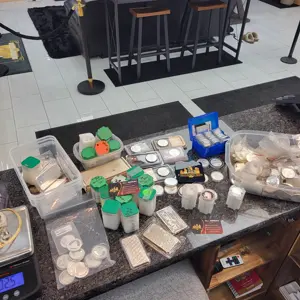 Coin and bullion piece 22 on display